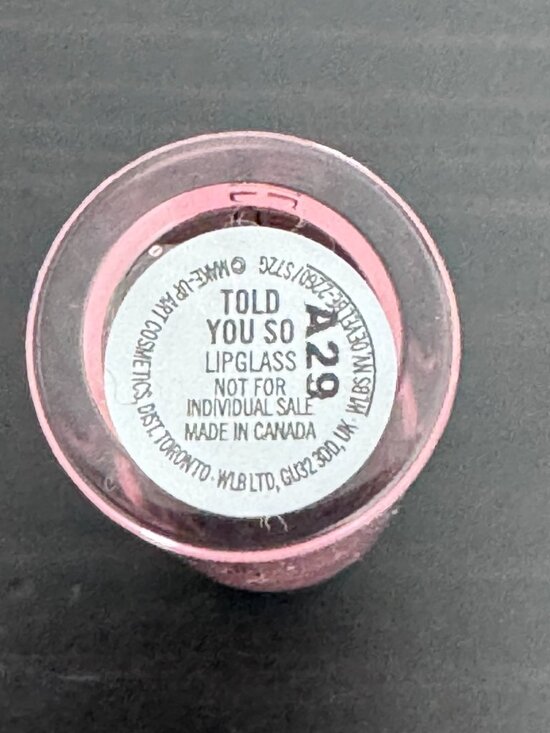 MAC Lipglass Lip Gloss in Told You So Limited Edition RARE - Picture 7 of 8